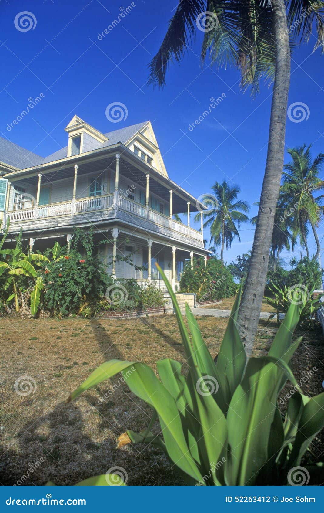 The Ernest Hemingway Home and Museum, Key West, Florida Stock Photo