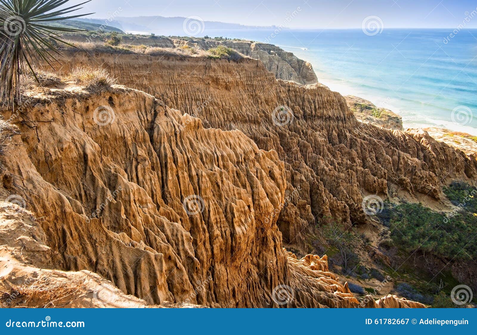 eroded cliffs, ocean, san diego, california