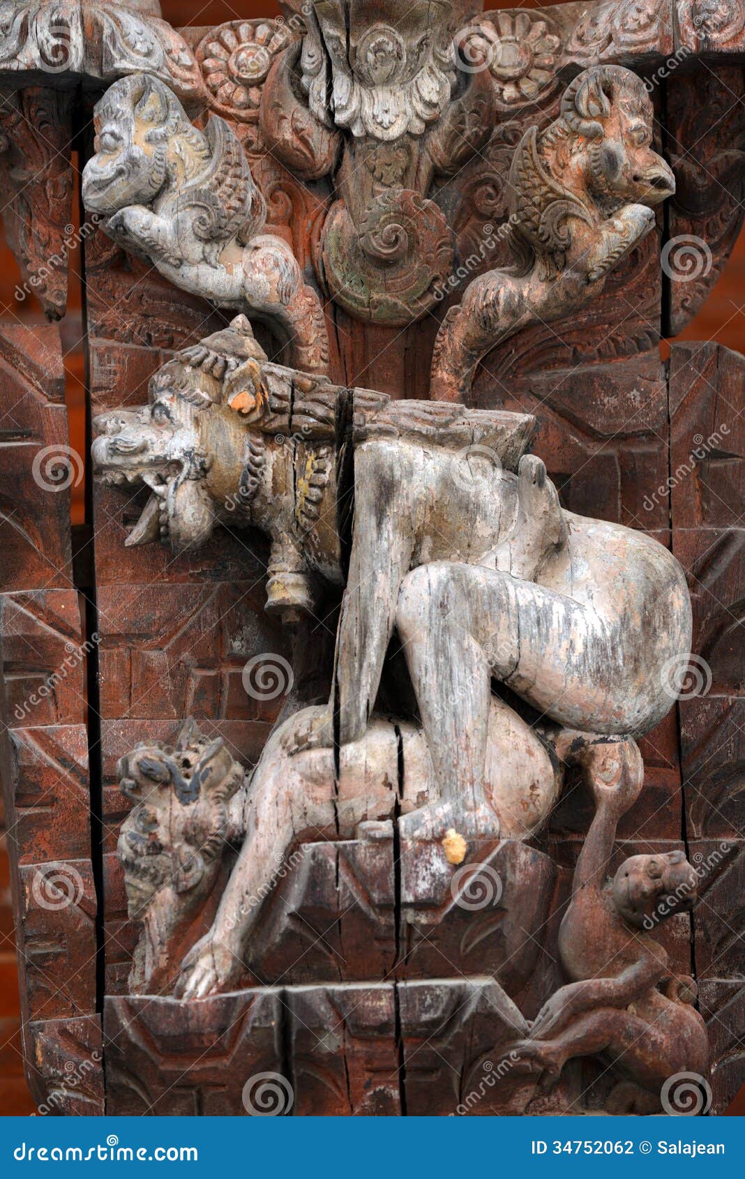Erotic Carving, Kama Sutra Position on a Nepalese Temple Stock Photo -  Image of kathmandu, nepal: 34752062