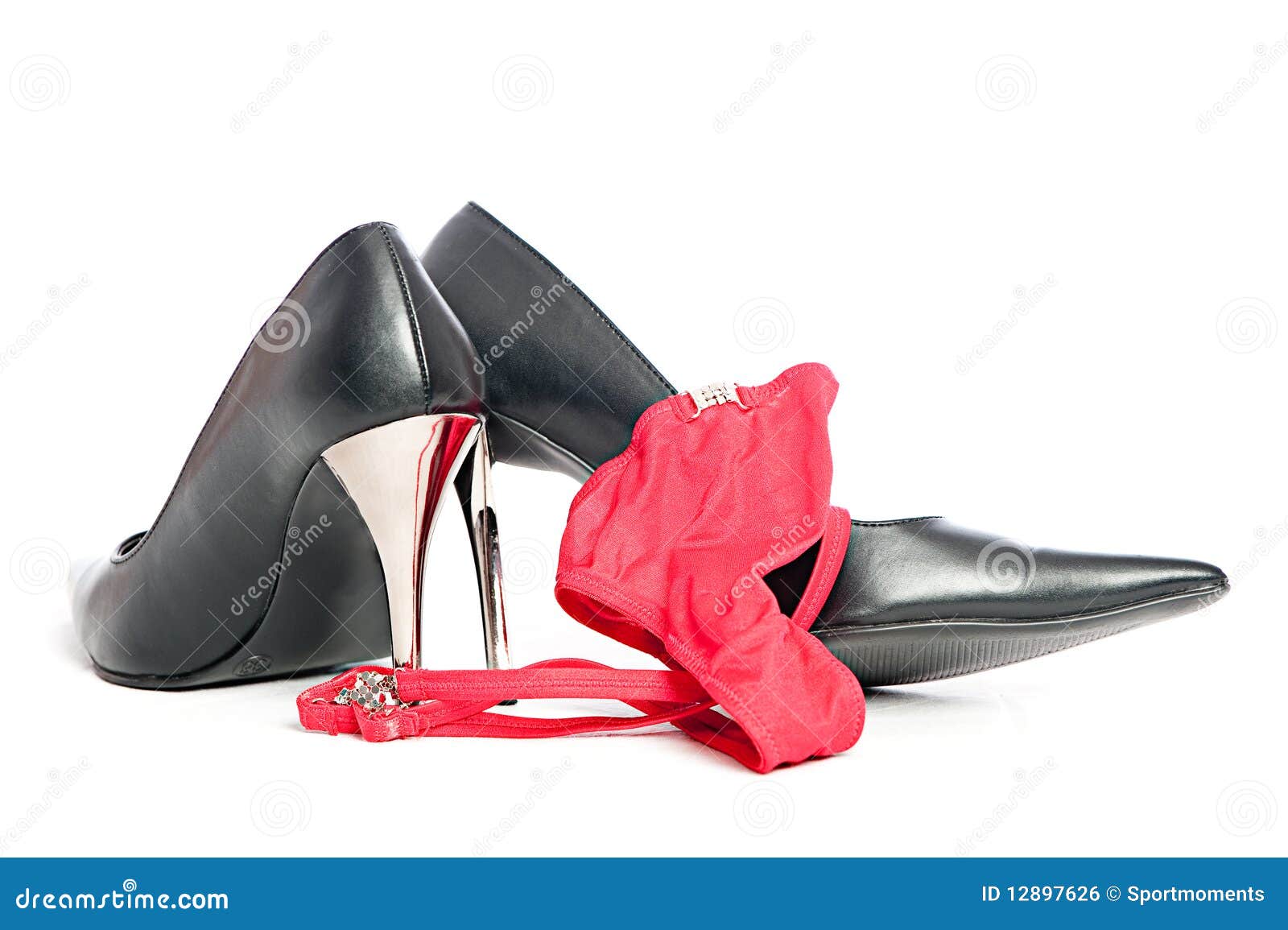 erotic hig heels in black