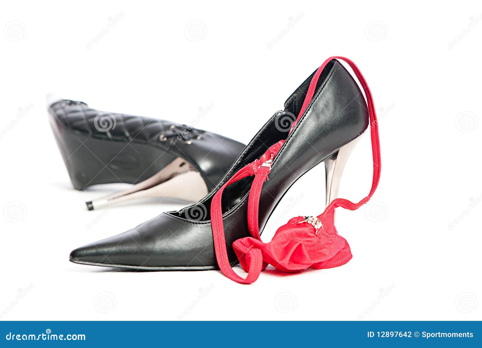 erotic hig heels in black