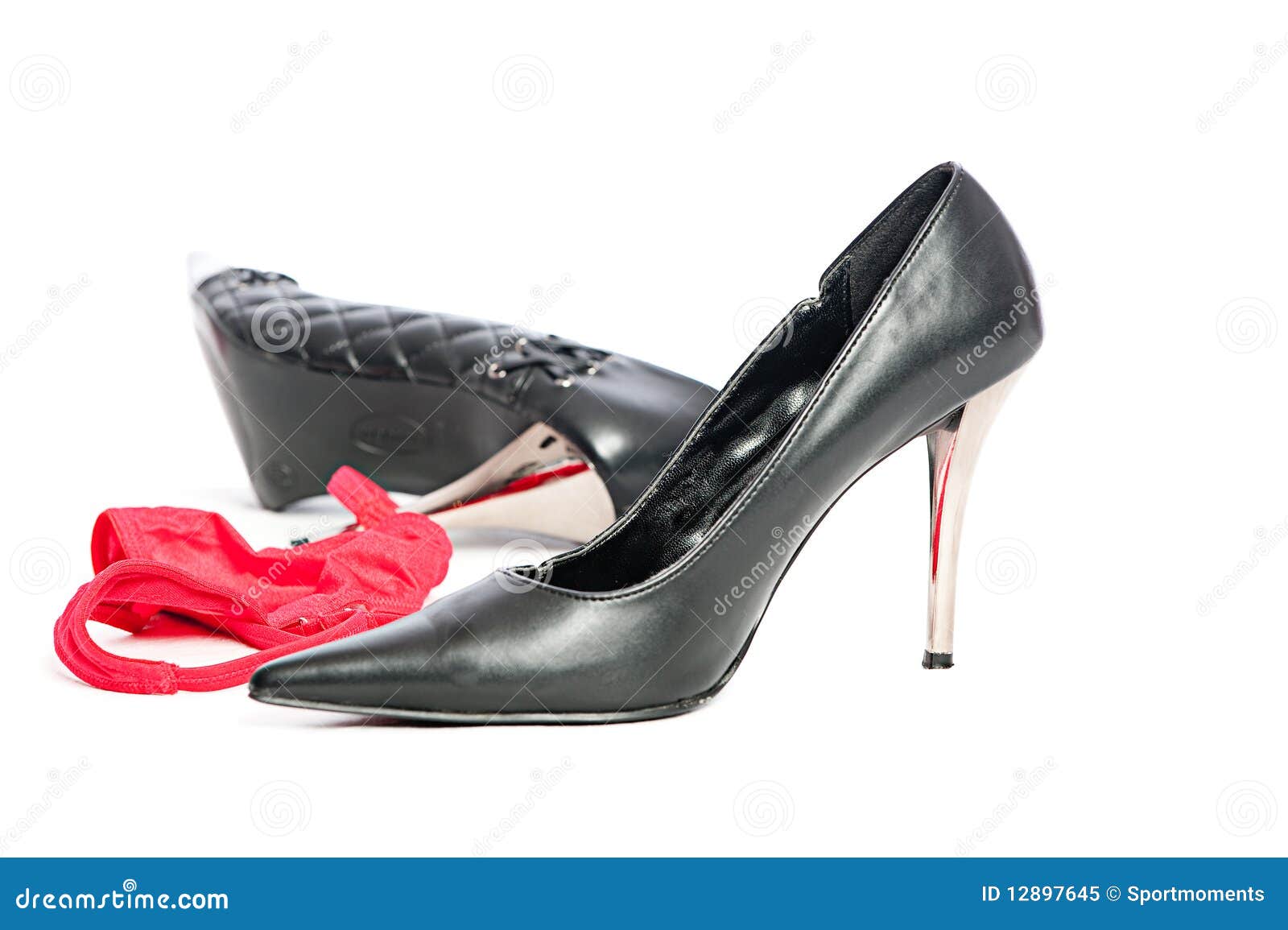 erotic hig heels in black