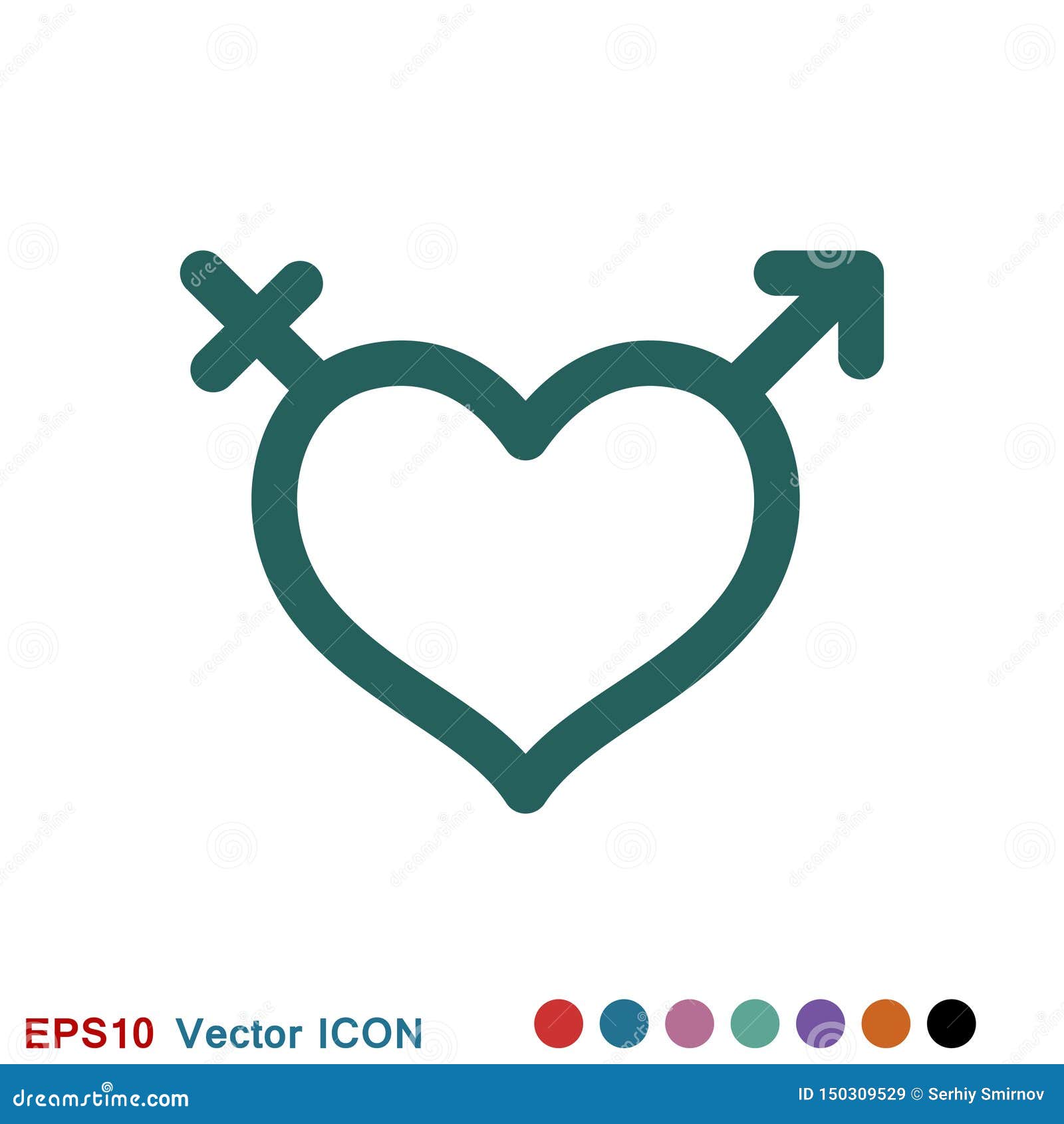 Erotic Icon for Adult only Content, Flat Illustration Stock