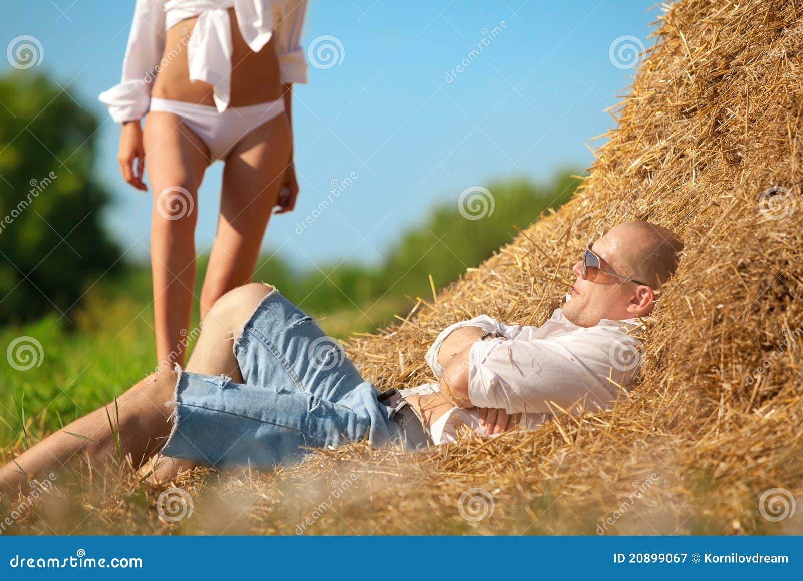 erotic scene on hayloft