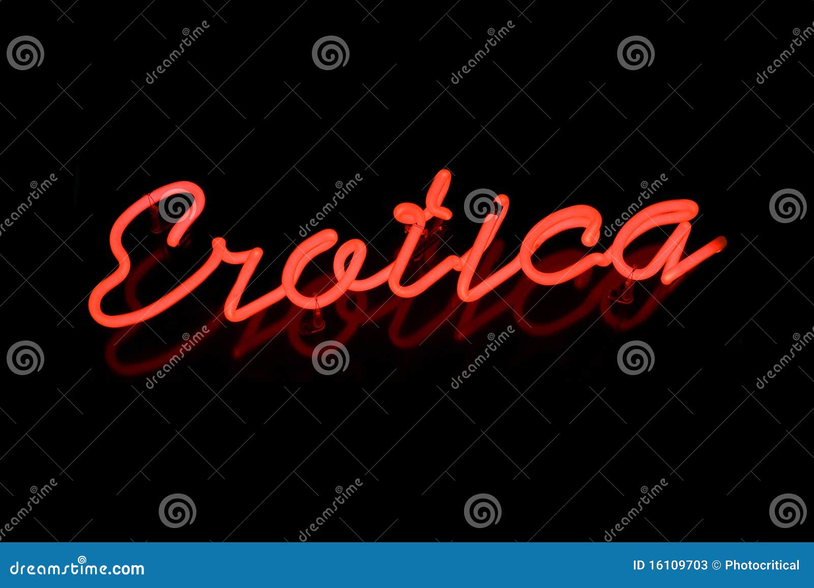 Erotica Neon Sign Stock Image Image Of Sign Background