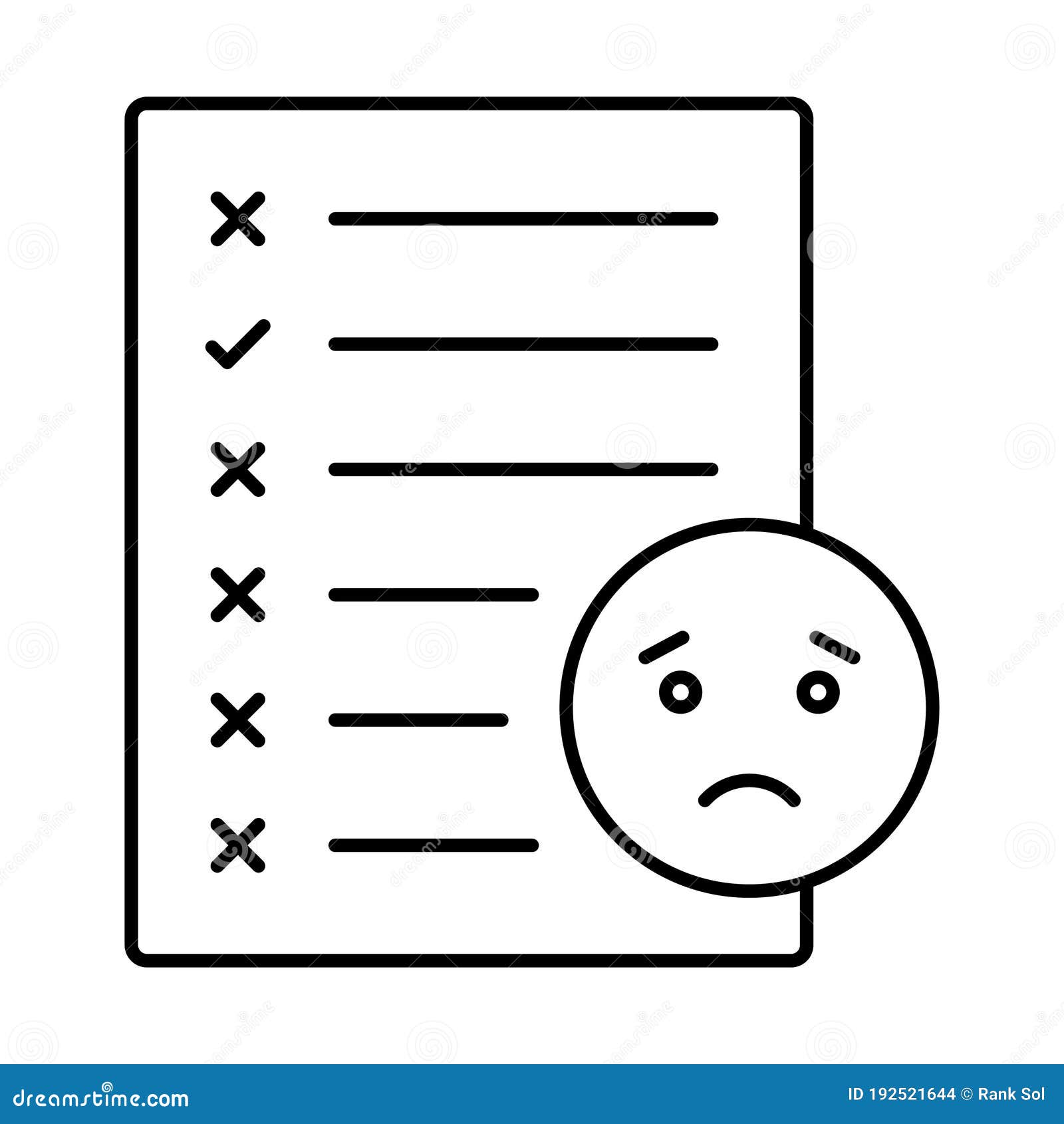 error half glyph style  icon which can easily modify or edit