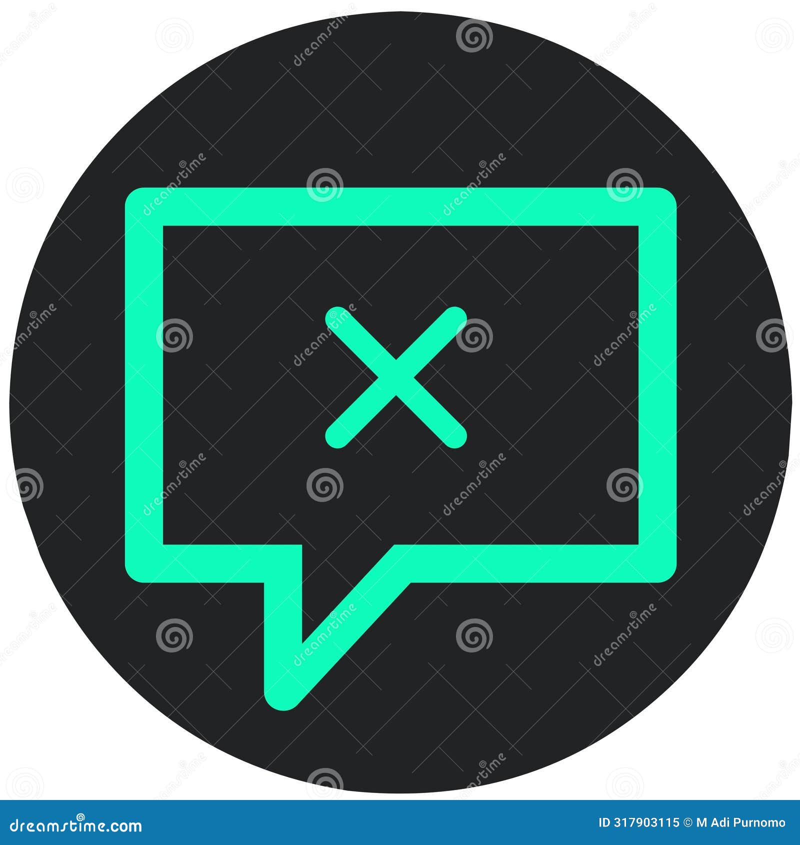 error message icon or unsent message