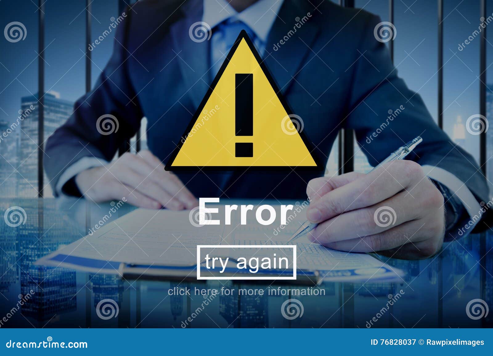 error mistake online reminder beware alert concept