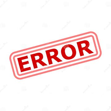 Error sign error message simple vector icon stock illustration