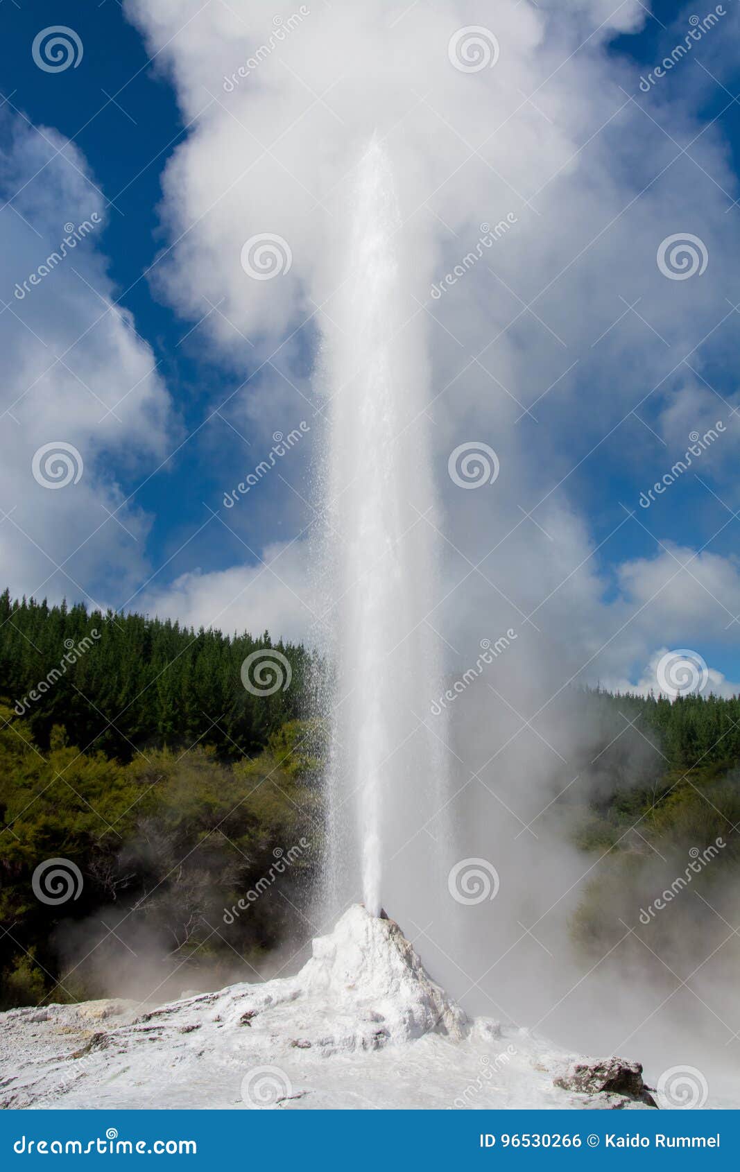 erupting geyser