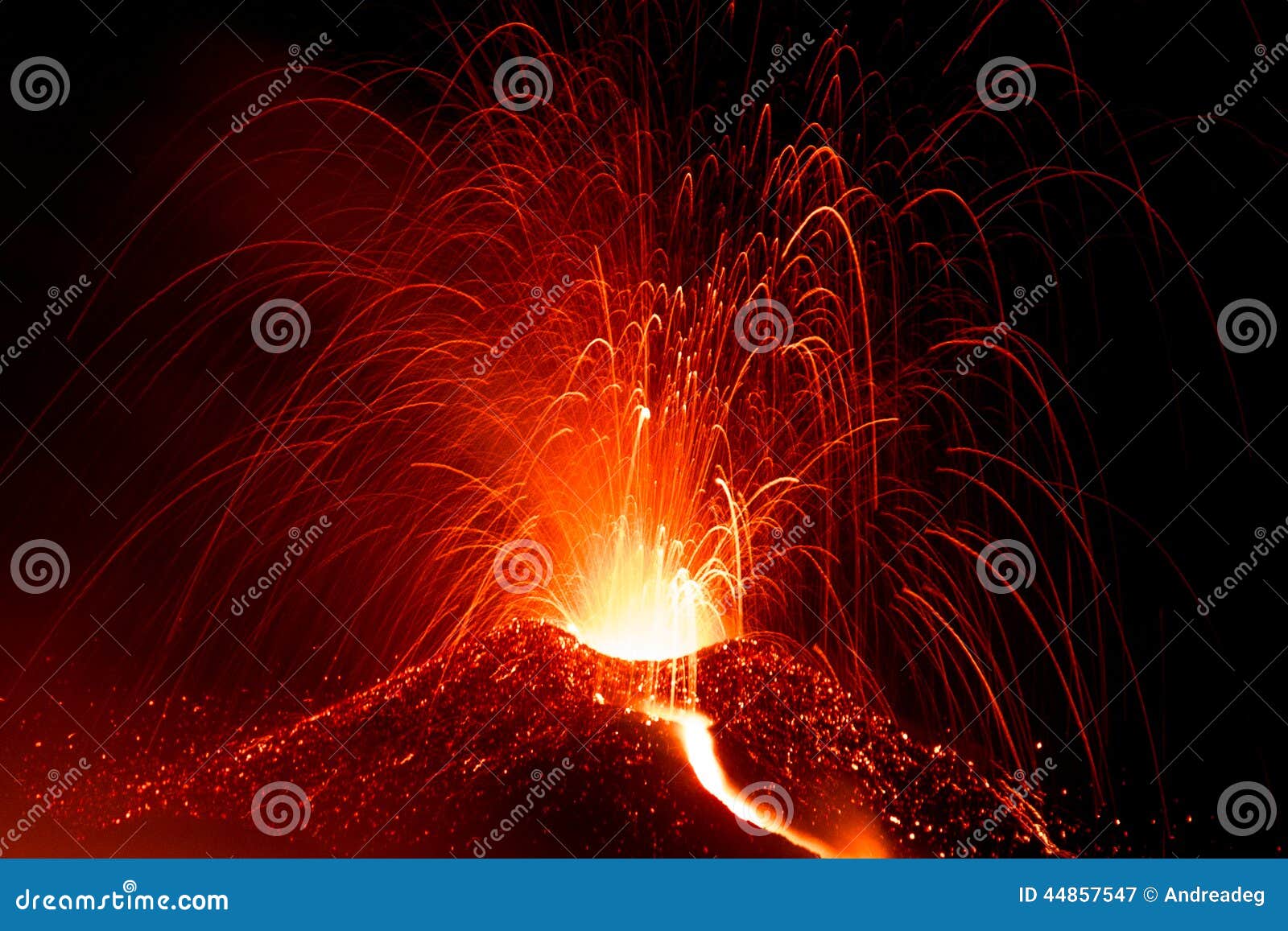 eruption of volcano etna in sicily