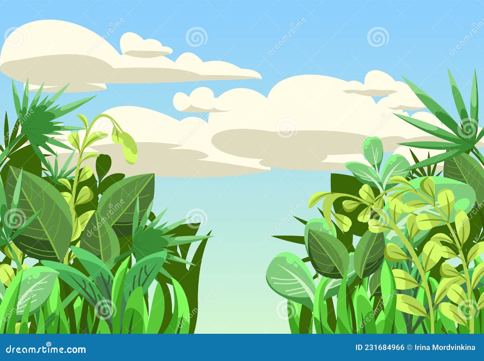 Ervas E Arbustos Tropicais. Campo. Mudas De Palmeiras E Bom Tempo De Verão. Estilo De Desenho Animado. Verde Ilustração do Vetor - Ilustração de bonito, floresta: 231684966 Ervas E Arbustos Tropicais. Campo. Mudas De Palmeiras E Bom Tempo De Verão. Estilo De Desenho Animado. Verde Ilustração do Vetor - Ilustração de bonito, floresta: 231684966