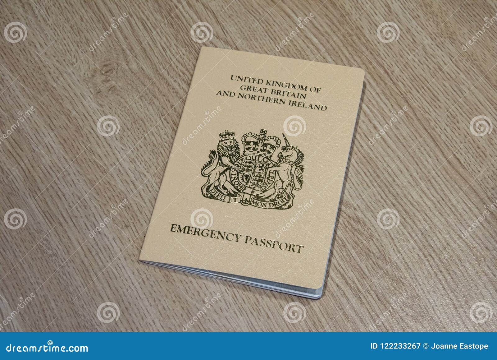 Emergency Passport Issued To a UK Citizen by the UK Consulate in ...