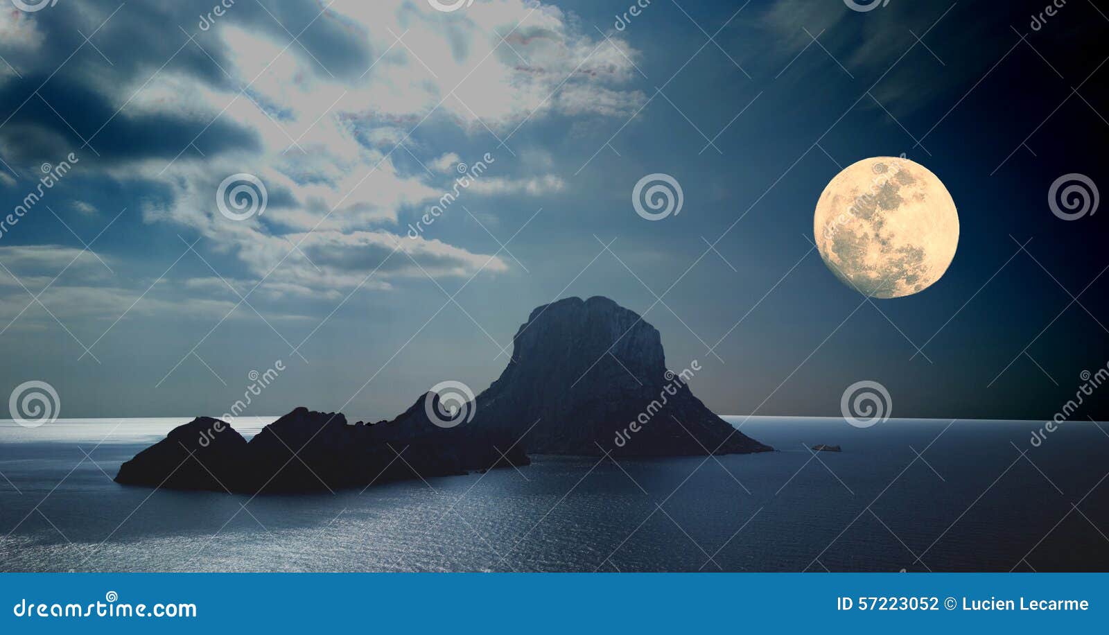 es vedra with full moon ibiza