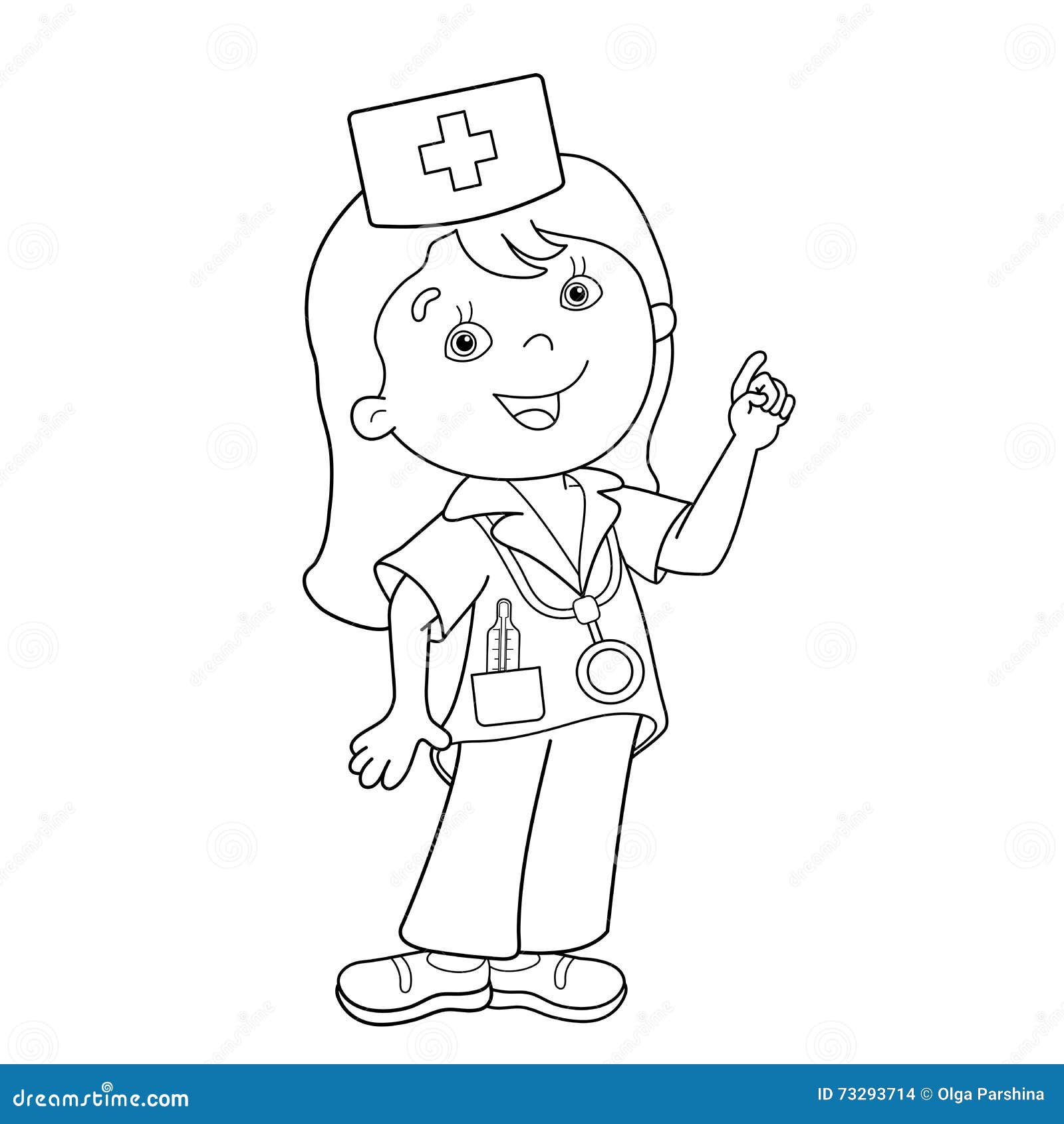 Desenhos para colorir de desenho de uma criança sendo vacinada por um médico  para colorir 