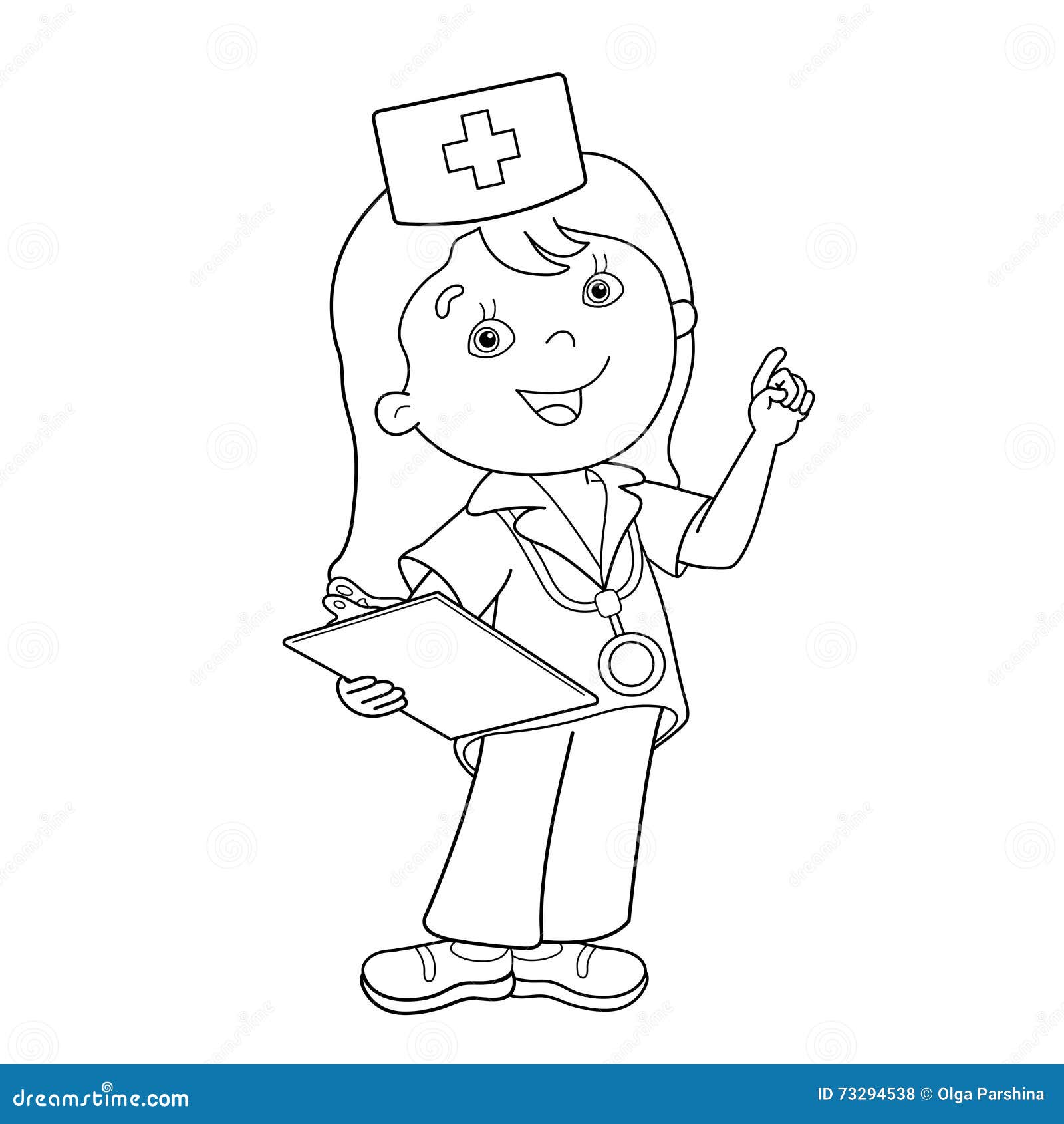 Desenho de Médico se Examinando para colorir