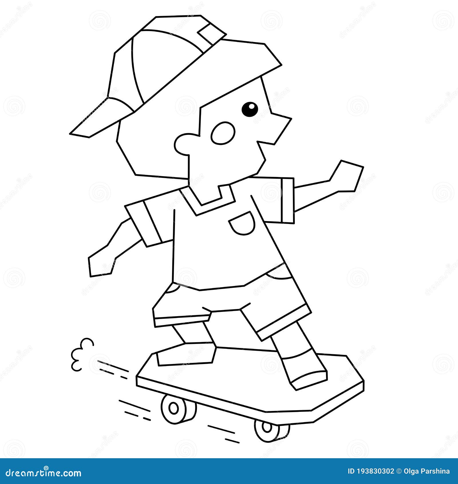 Desenhos de Skate para colorir e pintar - Pinte Online