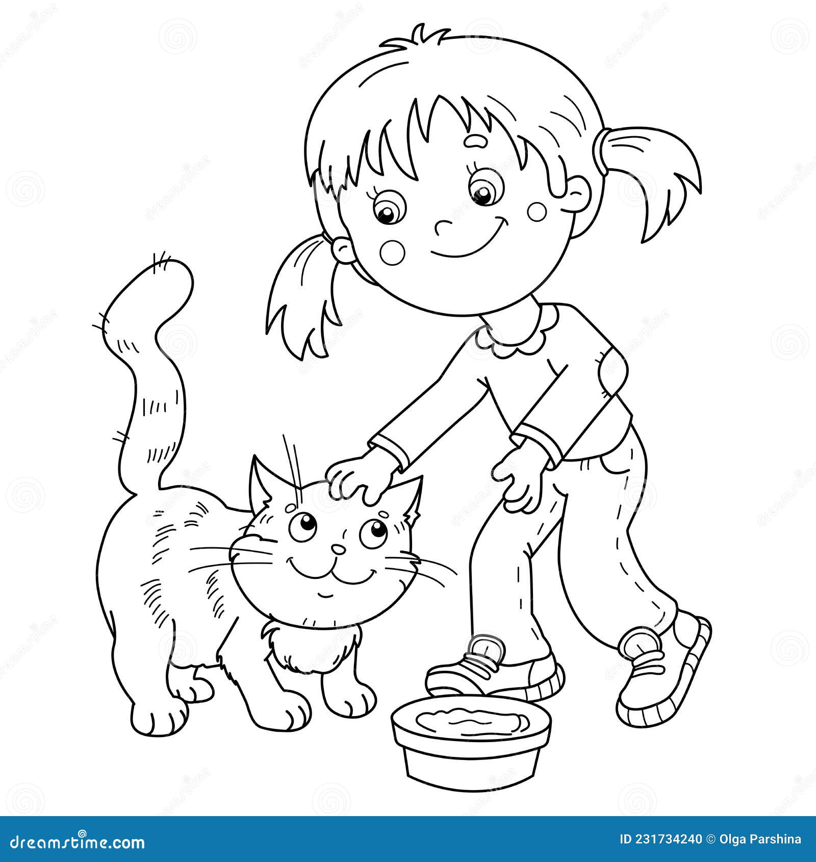 Desenhos para colorir gratuitos de Gatos para crianças - Gatos