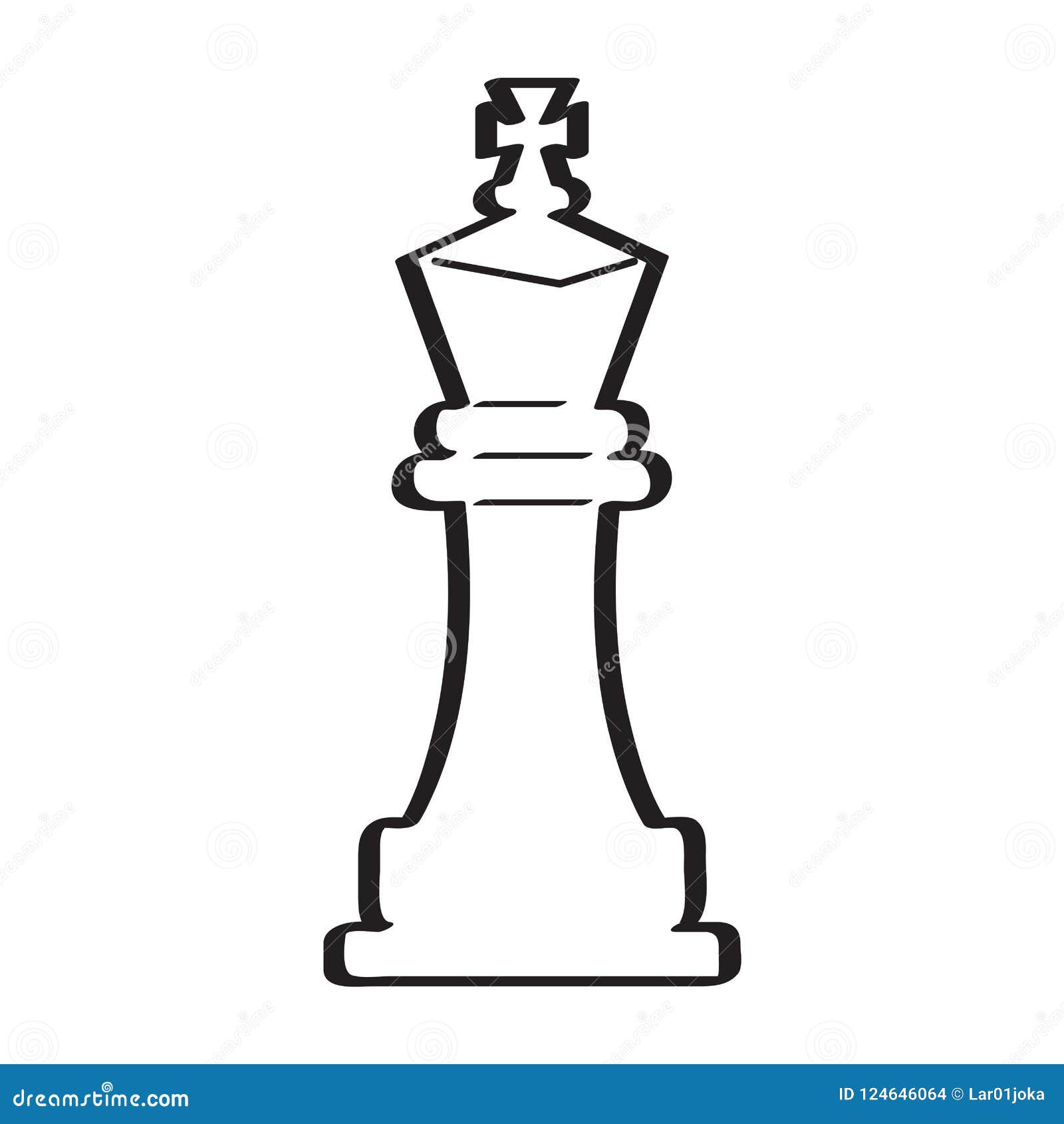 Os Movimentos Do Rei Da Xadrez Ilustração Stock - Ilustração de  companheiro, posto: 59479442