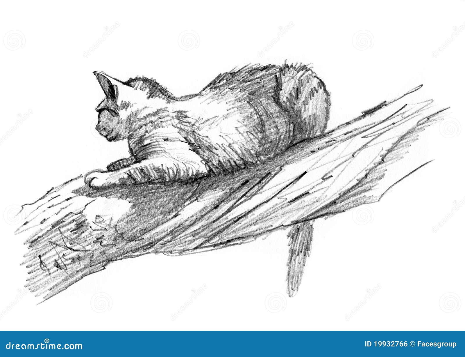 Desenhando gato em cima da árvore #desenho #Art #desenhista #vanderson