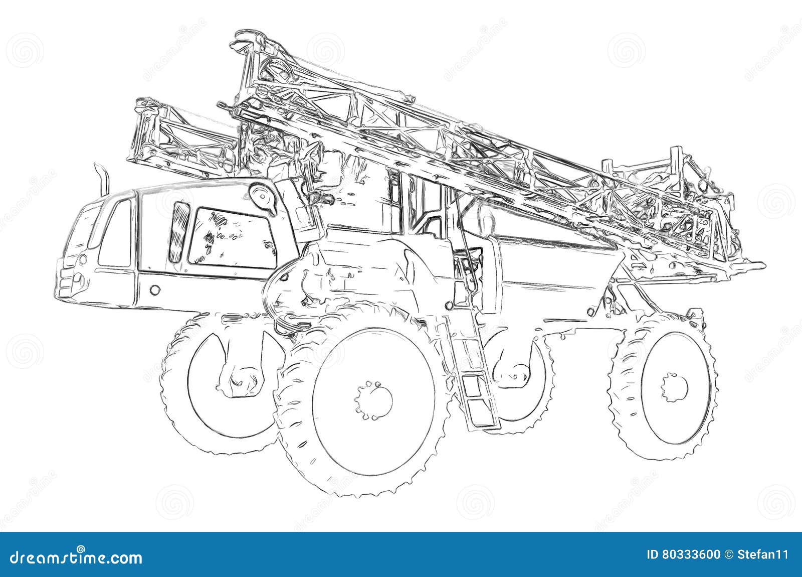 trator de passeio. cultivador. motobloco. colheita. esboço. mão desenhar.  isolado no fundo branco. vetor eps 10 6835069 Vetor no Vecteezy