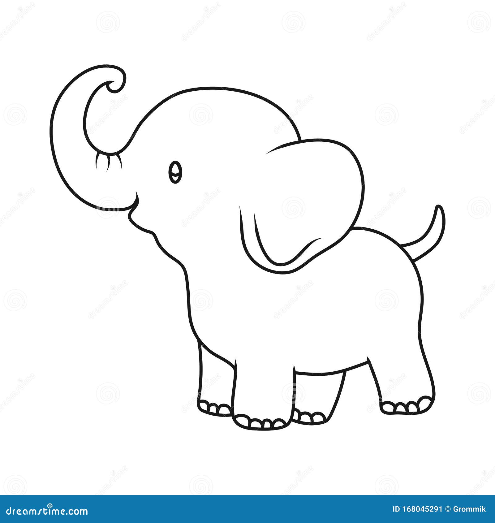 elefante para colorear