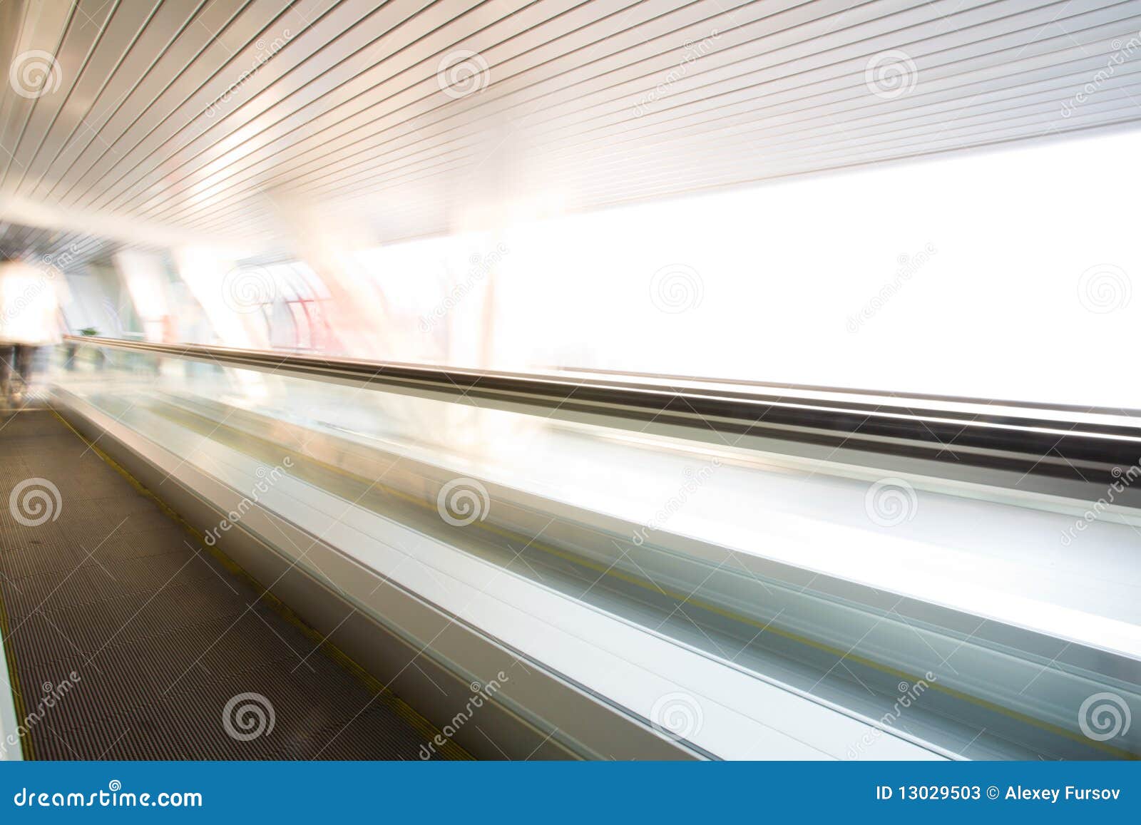 Escalator stock image. Image of stairway, blue, indoors 13029503