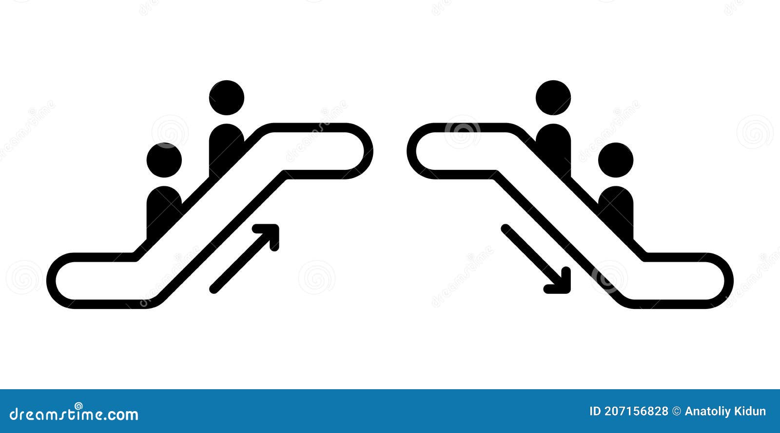 Stair Lift Chalk White Icon On Black Background Vector Illustration