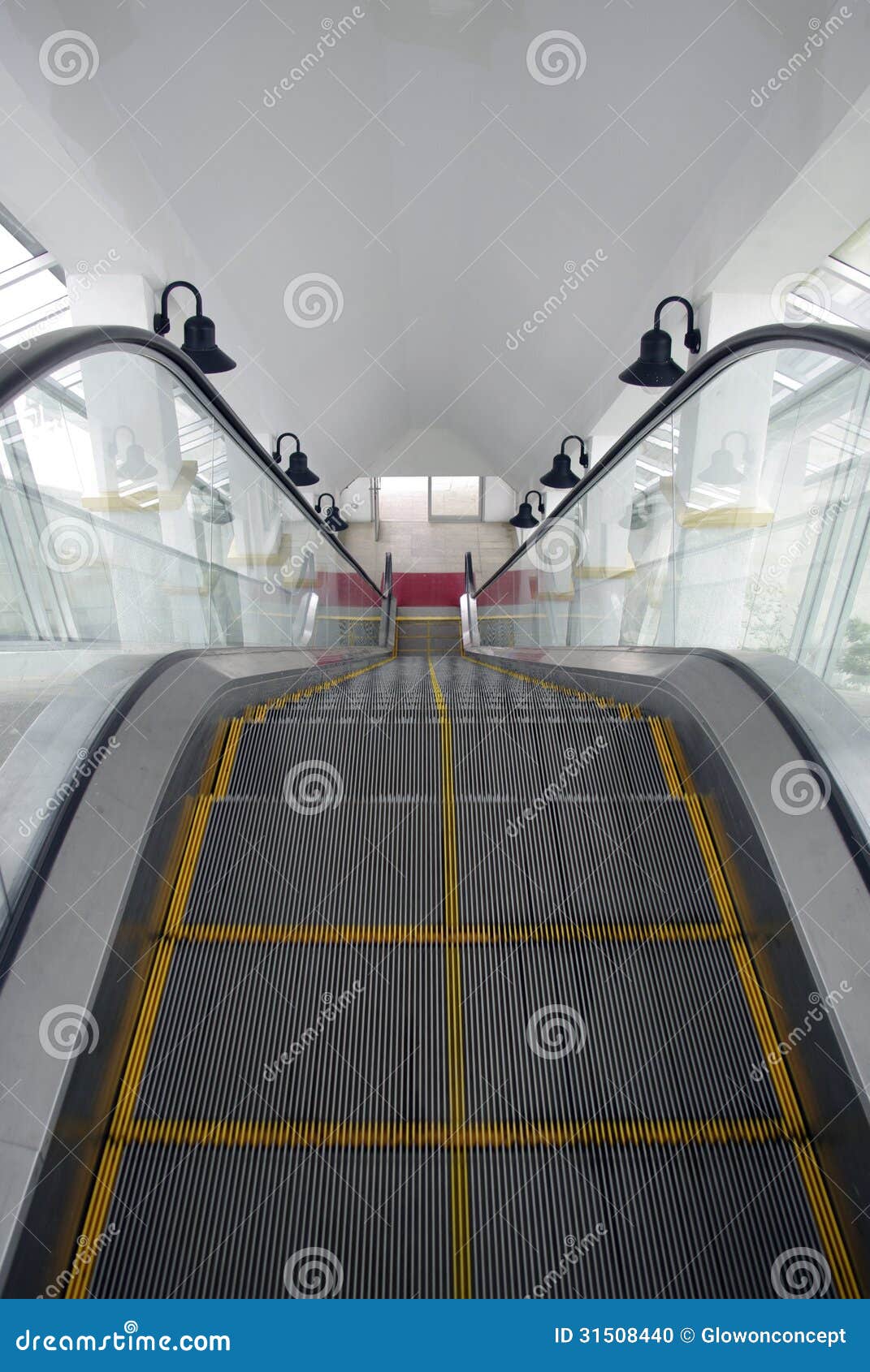 Escalator with no people stock photo. Image of business - 31508440