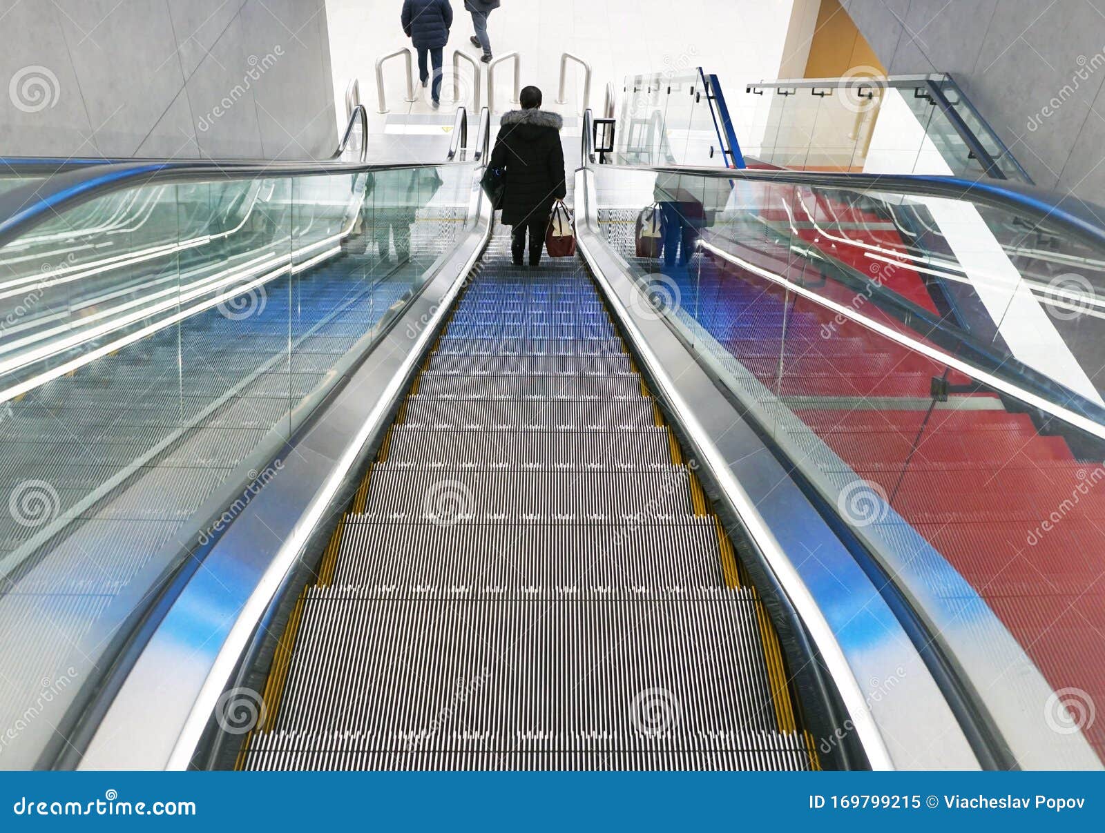 escalator at subway station