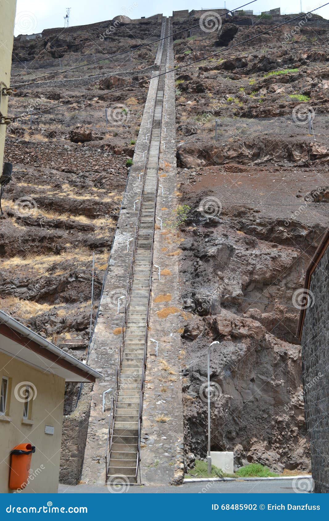 Escalera De Jacobs, St Helena Island Foto de archivo Imagen de escala
