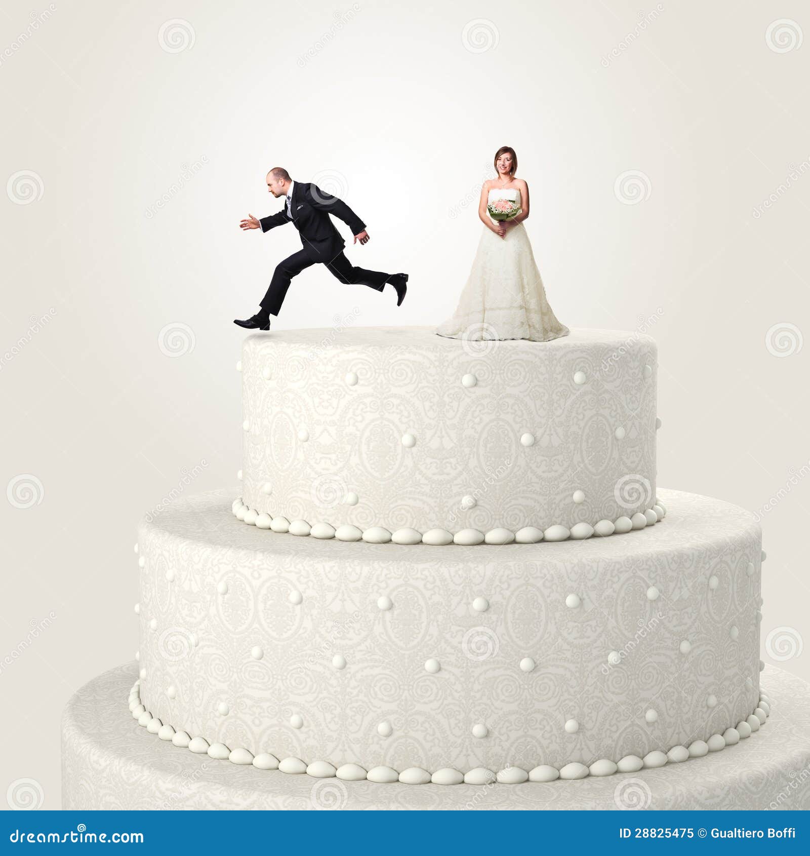 Escape from wedding stock image. Image of decoration - 28825475