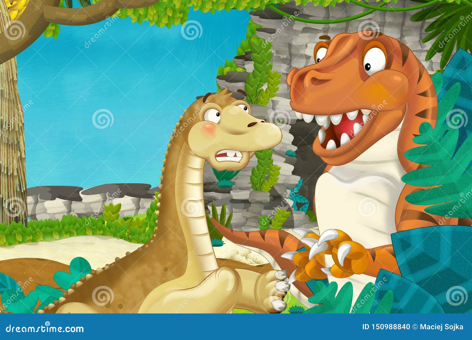 Escena De Caricaturas Con El Dinosaurio Apatosaurus Diplodocuments Brontosaurus Con Otros Dinosaurios En La Selva - Ilustración P Stock de ilustración - Ilustración de hermoso, criatura: 150988840 Escena De Caricaturas Con El Dinosaurio Apatosaurus Diplodocuments Brontosaurus Con Otros Dinosaurios En La Selva - Ilustración P Stock de ilustración - Ilustración de hermoso, criatura: 150988840