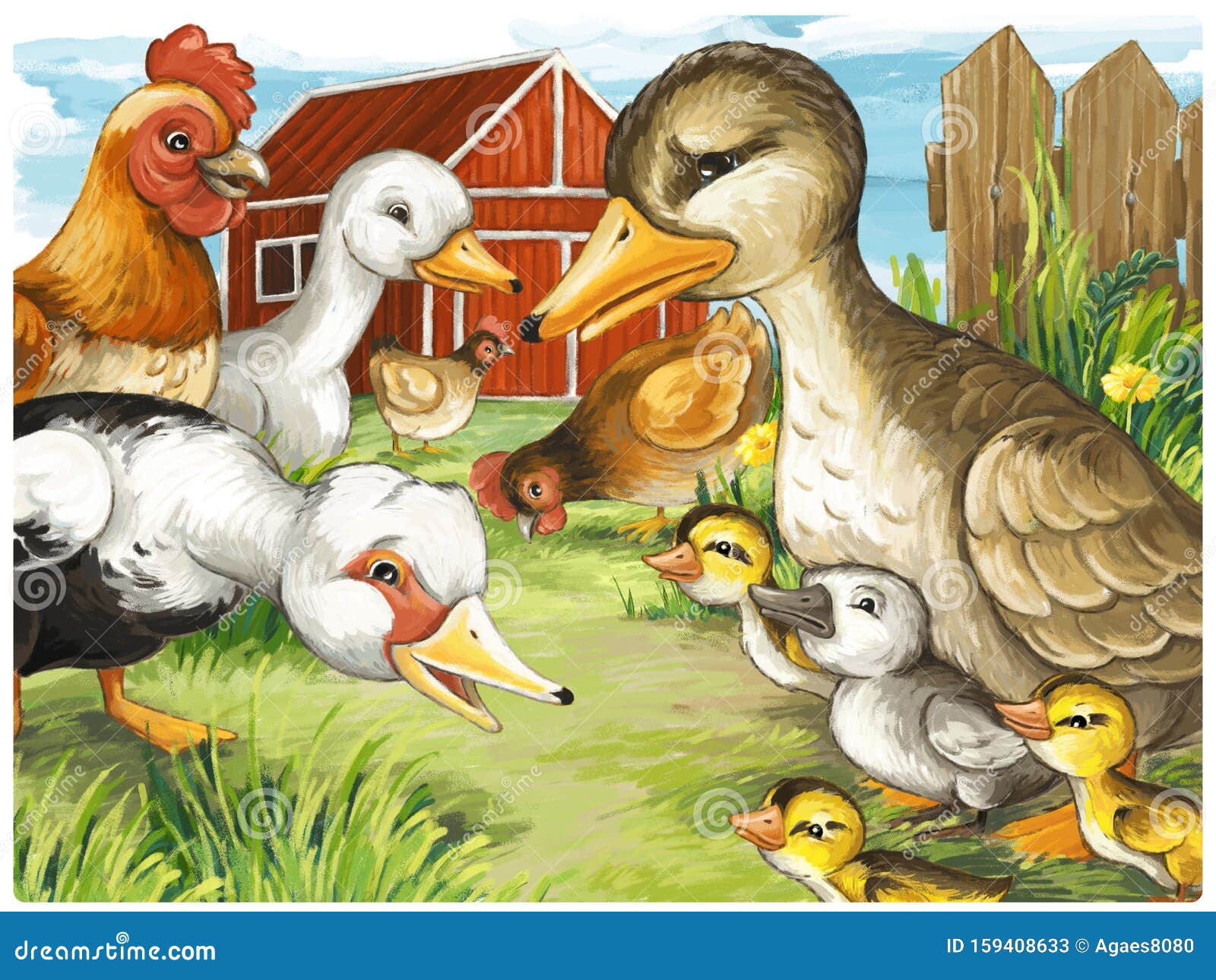 pix Para Niños Dibujos De Patos Animados escena de dibujos animados con patos en