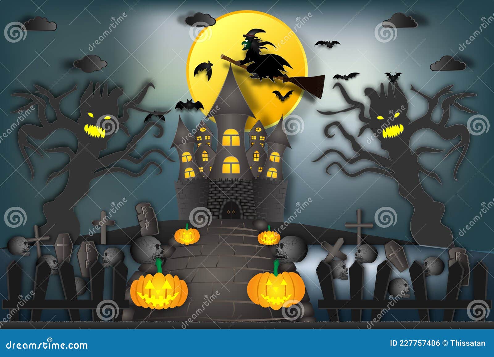 Escoba Montante De Brujas Volando Sobre Un Castillo Embrujado En La Noche Oscura Y Fondo Luna Llena Como Feliz Día De Halloween Y Ilustración del Vector - Ilustración de vacaciones, casa: 227757406 Escoba Montante De Brujas Volando Sobre Un Castillo Embrujado En La Noche Oscura Y Fondo Luna Llena Como Feliz Día De Halloween Y Ilustración del Vector - Ilustración de vacaciones, casa: 227757406