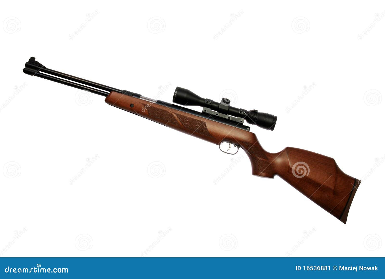 Escopeta De Aire Comprimido Aislada Imagen de archivo - Imagen de rifle,  pelotilla: 16536881