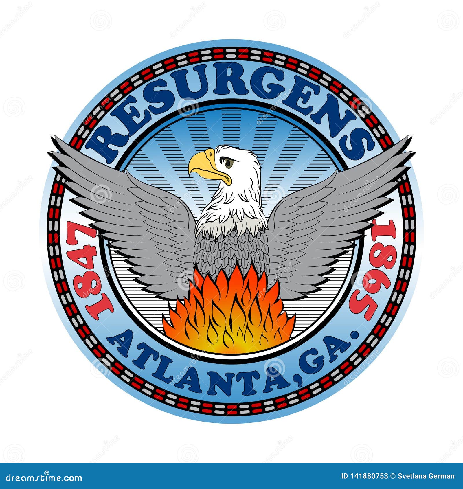 Escudo de chapa XXL trotamundos Georgia Atlanta