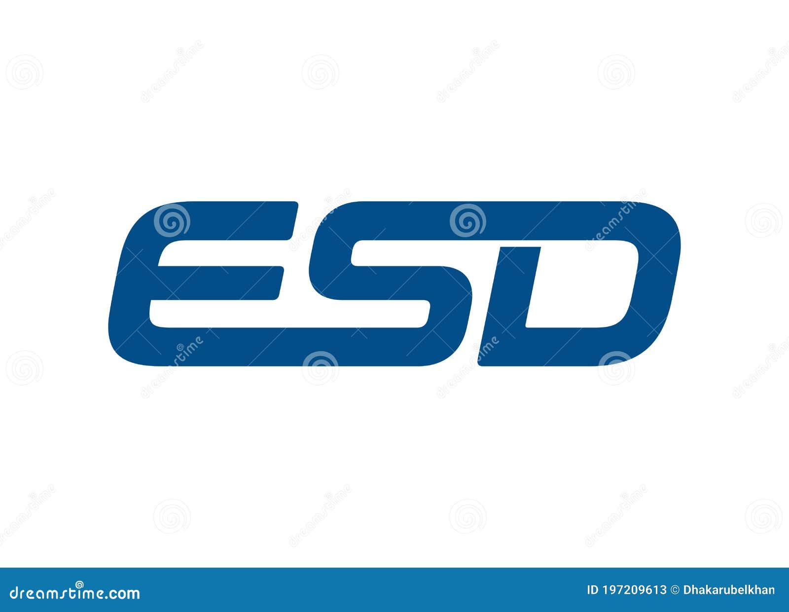 ESD Letter Logo Design Vector Stock Vector Illustration of design