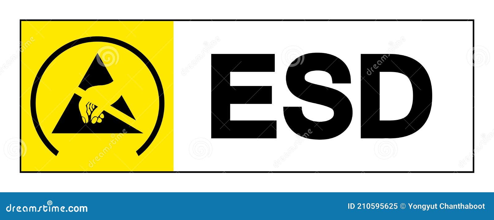esd protective area  sign,  ,  on white background label .eps10