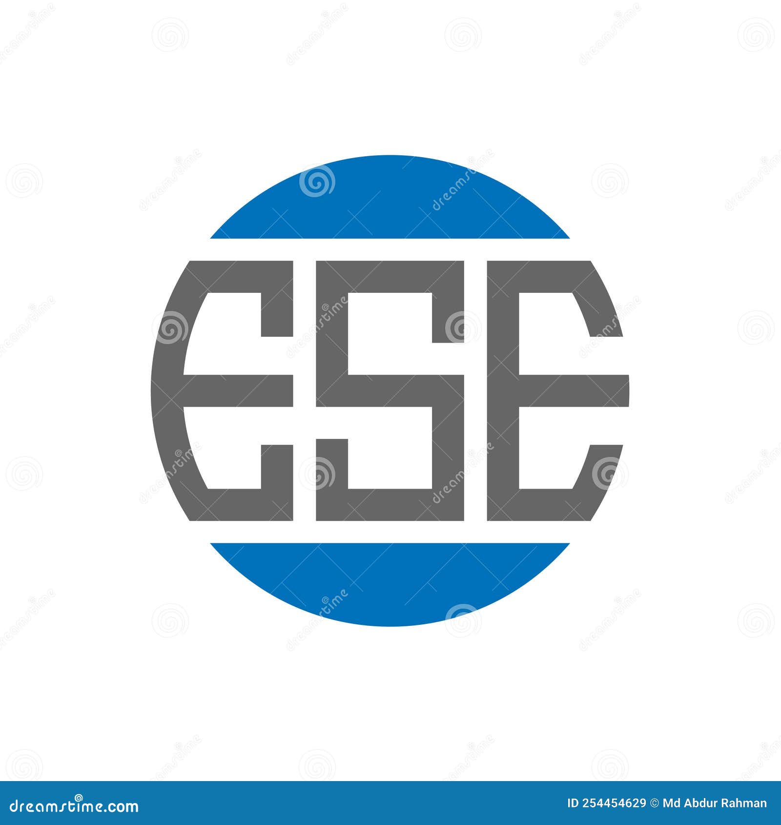 ese letter logo  on white background. ese creative initials circle logo concept. ese letter 