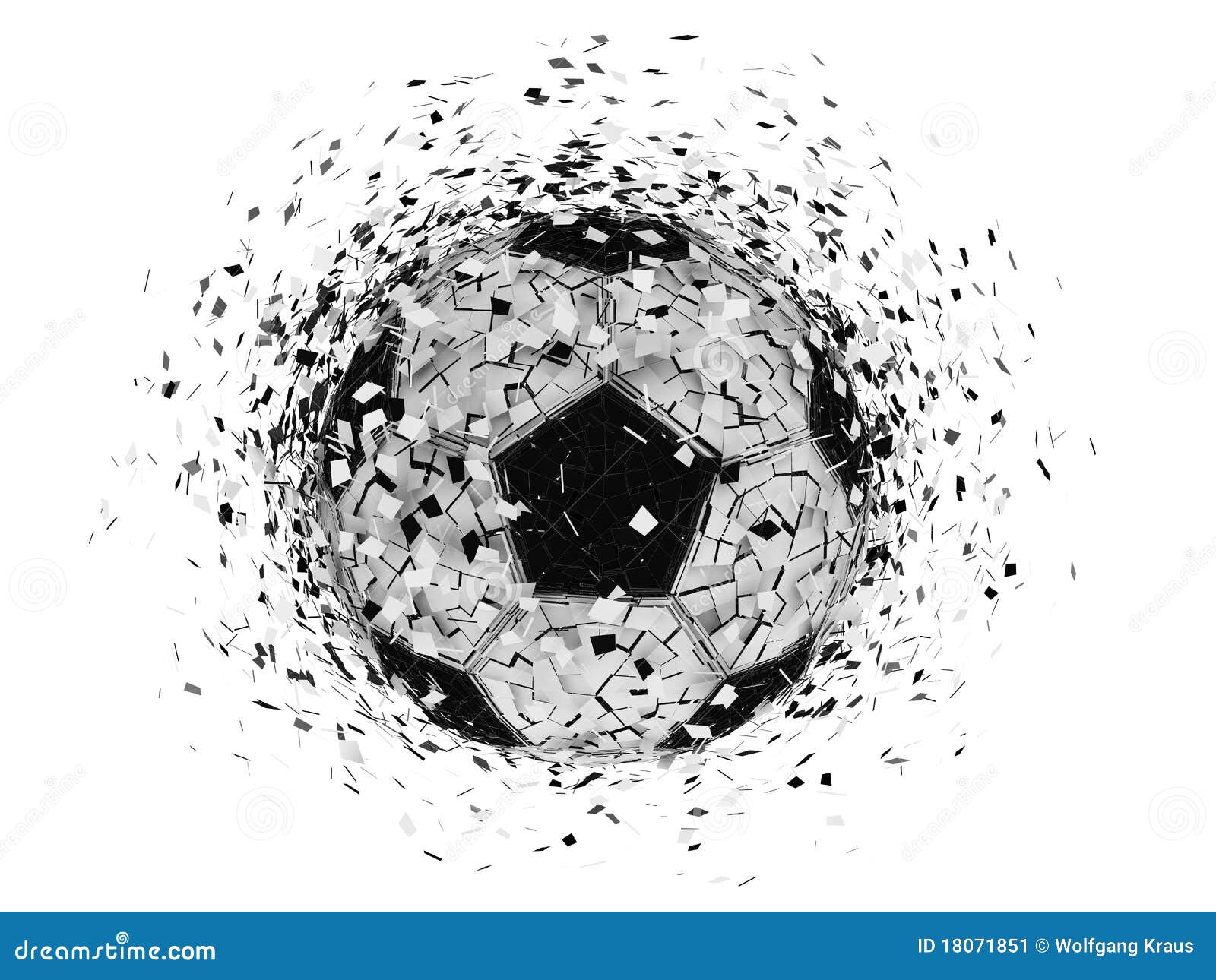 Esfera De Futebol Que Explode Ilustração Stock - Ilustração de ...