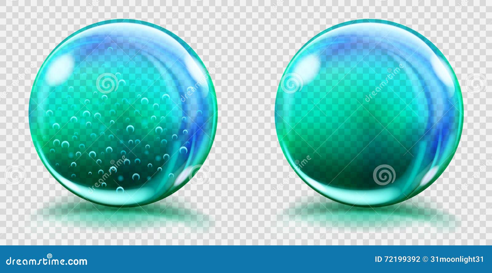 Burbujas de cristal letra