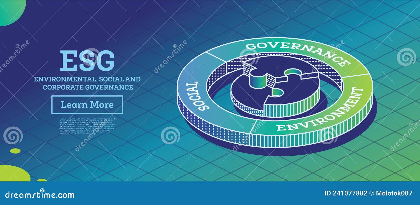 ESG Concept of Environmental, Social and Governance. Infographic
