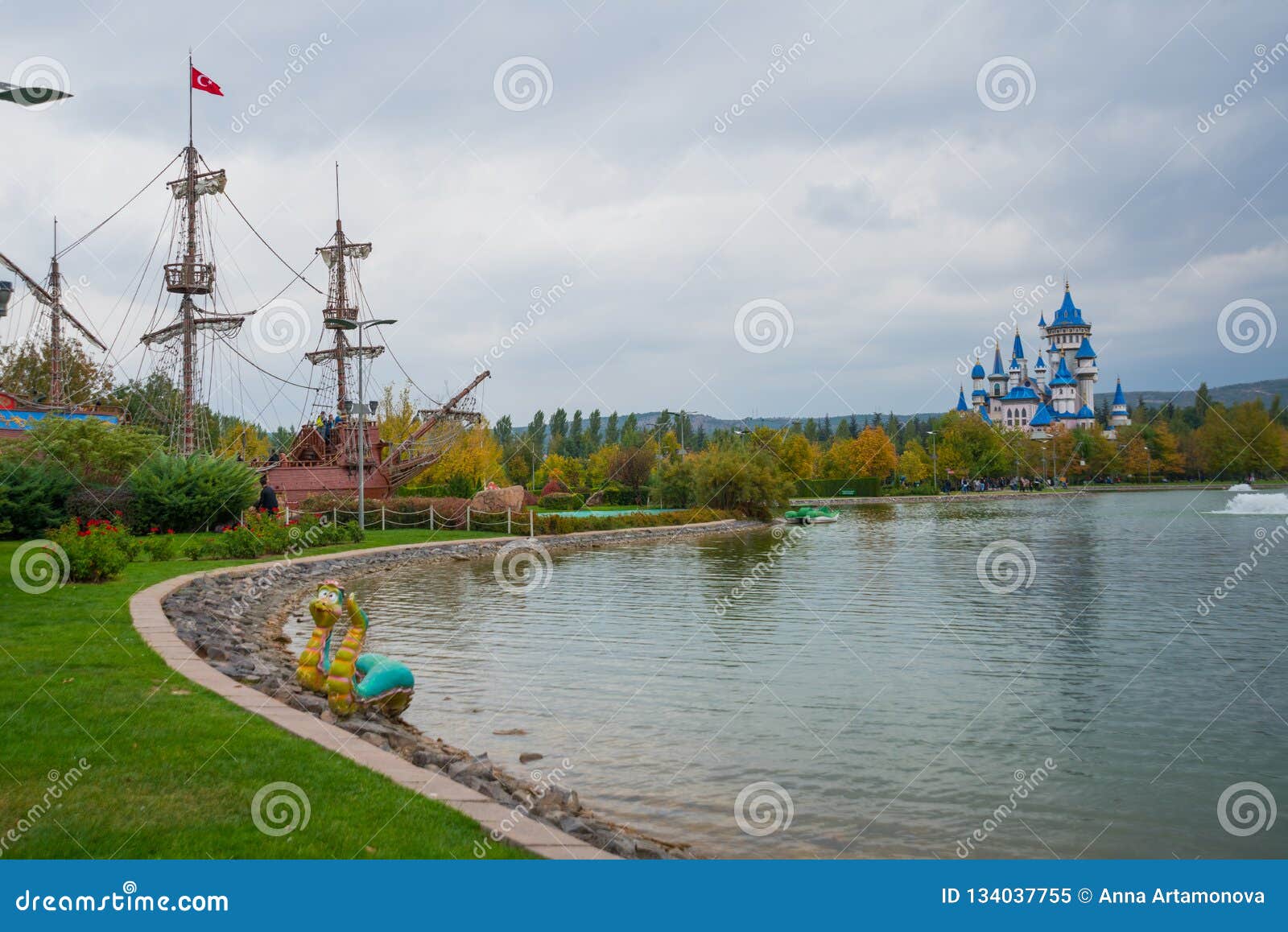 Château De Princesse à Eskisehir Turquie Image stock - Image du