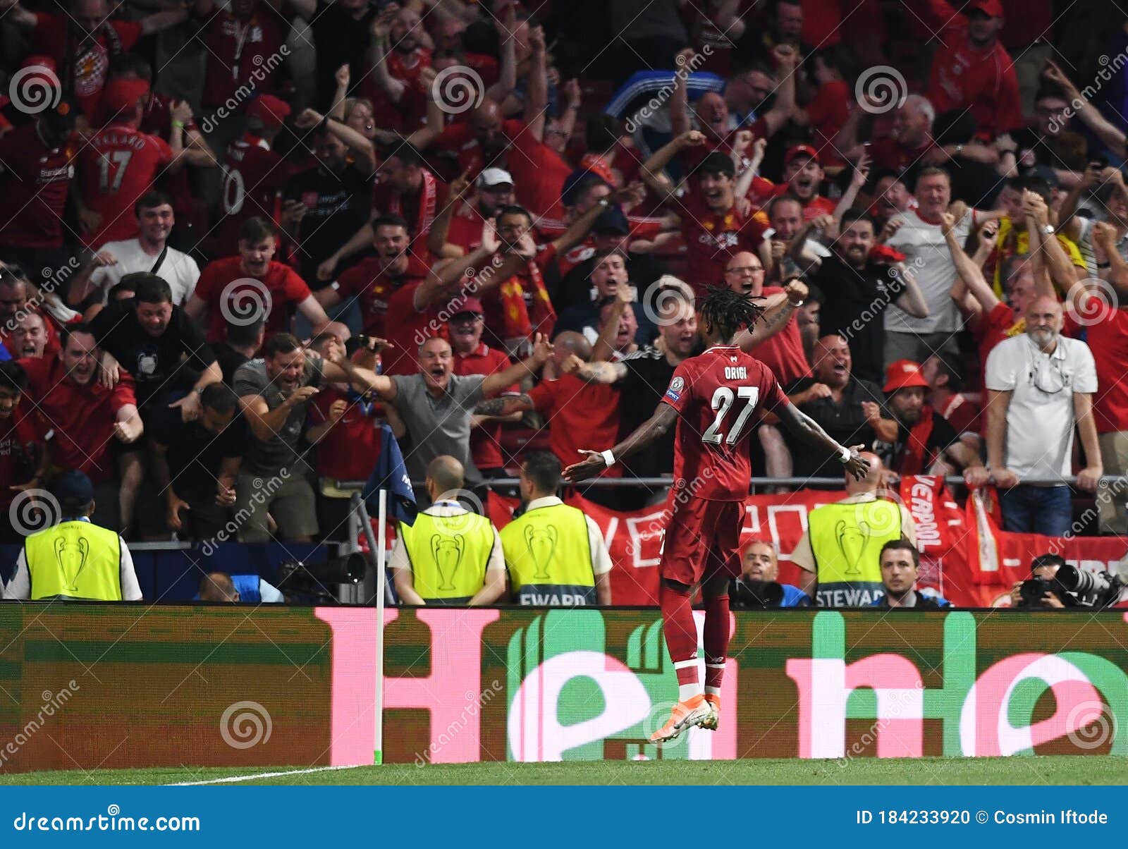 Divock Origi Celebrates A Goal In Front Of The Fans Editorial Image Image Of Arena Europe Divock Origi Celebrates A Goal In Front Of The Fans Editorial Image Image Of Arena Europe