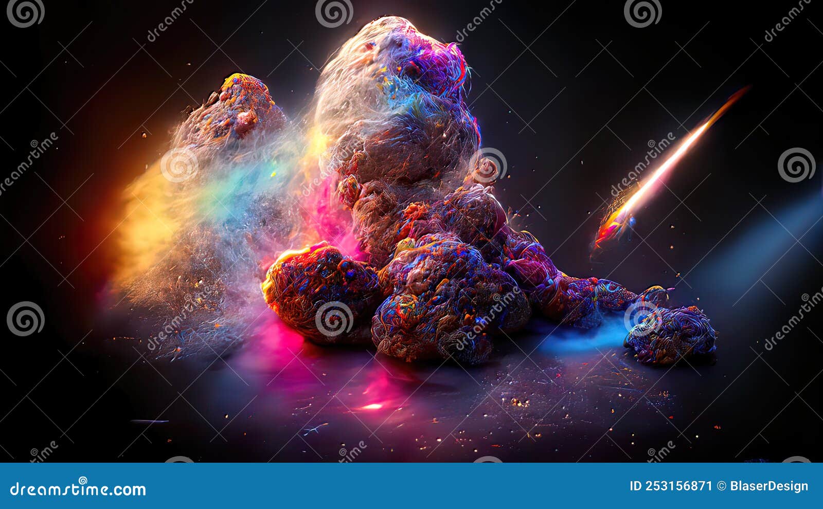 Espacio Nebulosa 4k Colorida Imagen De Fondo Abstracto 3d Ilustración 3d  Representar El Espacio Explosión Surrealista Estrellas Co Stock de  ilustración - Ilustración de galaxia, concepto: 253156871