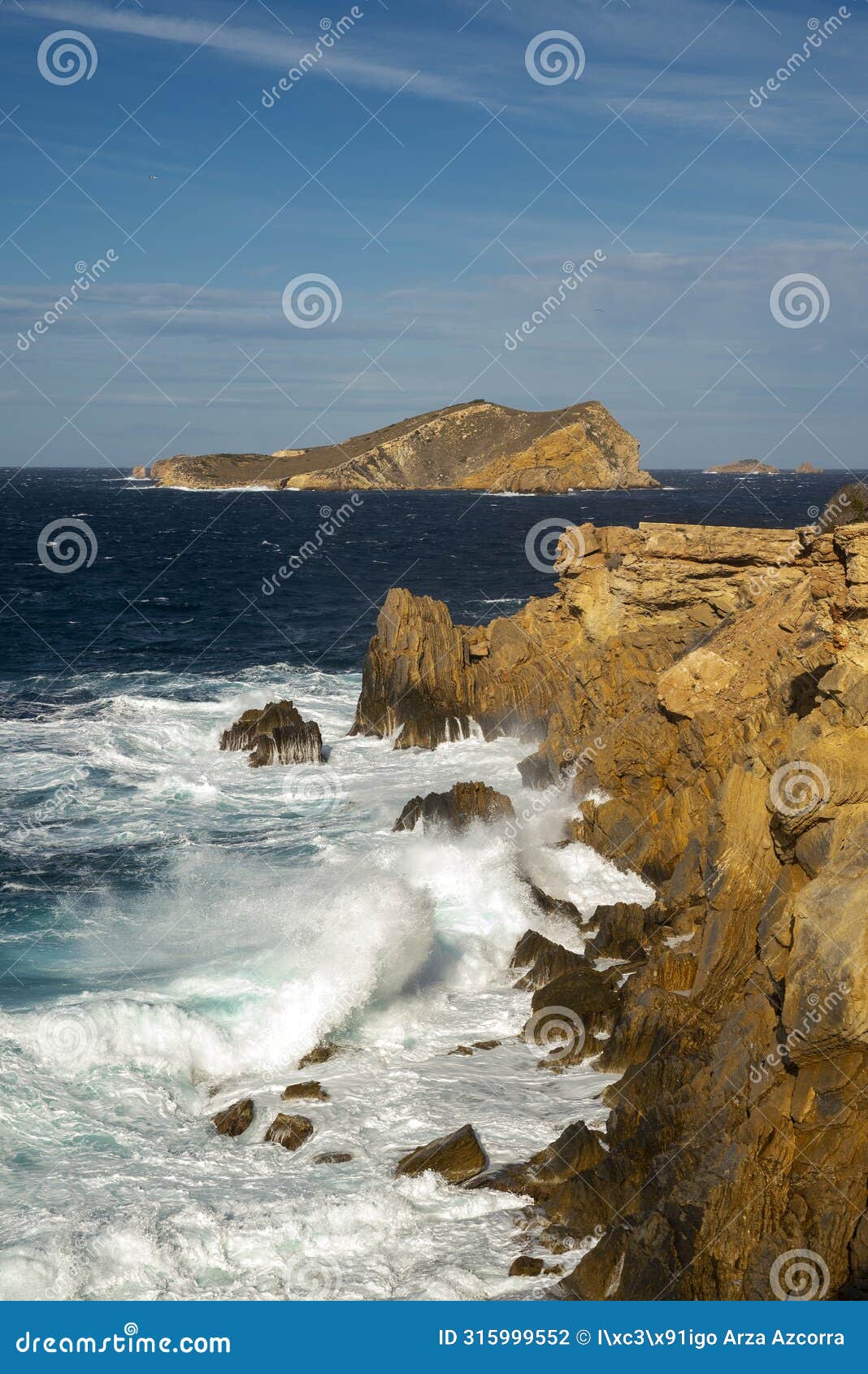 espartar islet and the cliffs of cap des bou cape