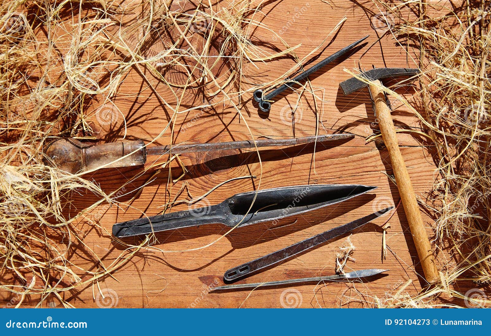 Esparto Halfah Grass Crafts Tools Stock Image Image of fiber, handcraft 92104273