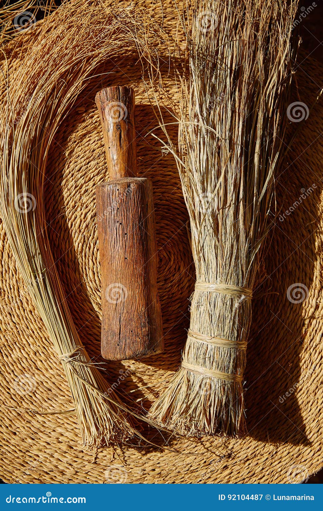Esparto Halfah Grass Used for Crafts Basketry Stock Image Image of