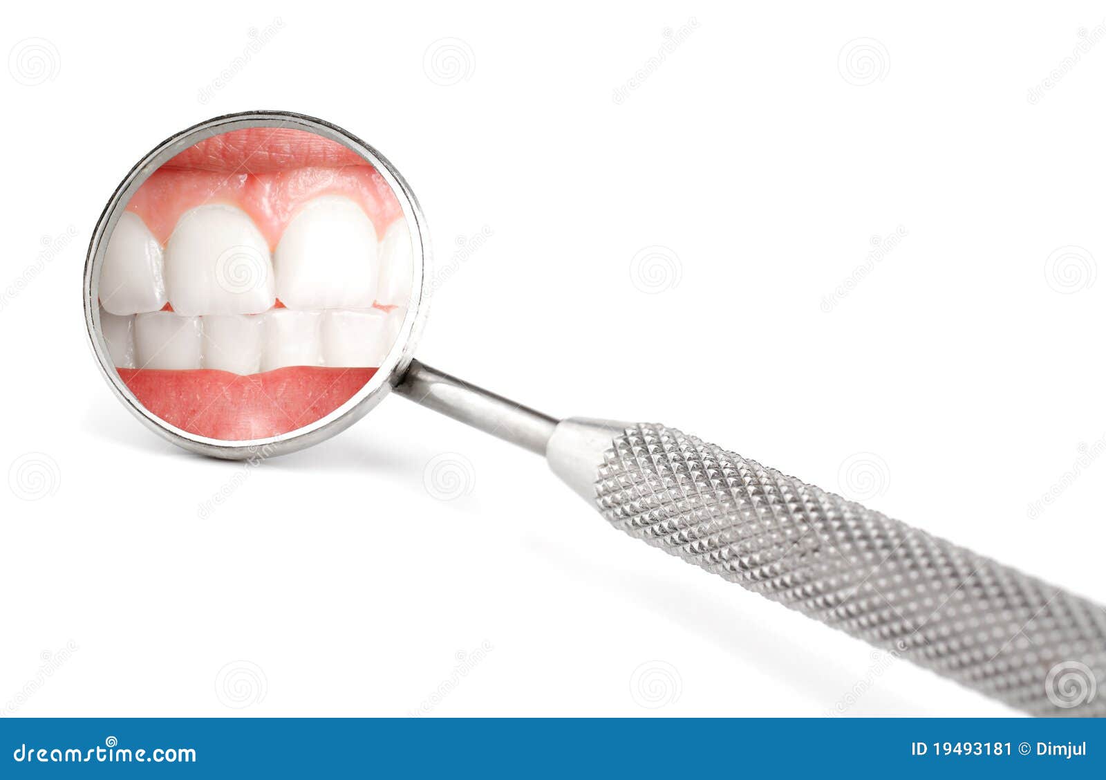 Espejo del dentista imagen de archivo. Imagen de metal 19493181